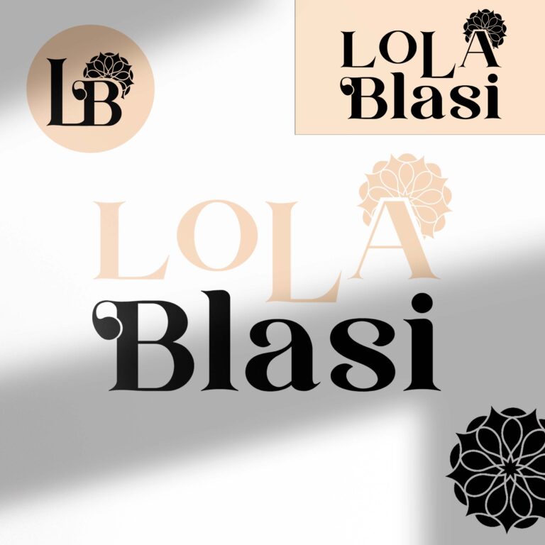 LOLA BLASI Logo Mockup